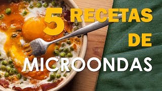 5 recetas para hacer con MICROONDAS [upl. by Nirroc]