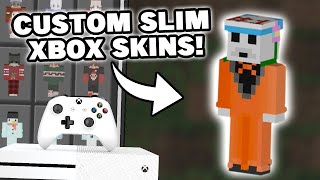 How To Get Custom SLIM Skins On Minecraft Xbox Make any Skin Slim Working 2023 [upl. by Airrehs453]