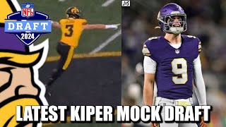 Mel Kiper Jr Has the Vikings Go QB and Corner in Latest Mock Draft [upl. by Bainbrudge347]