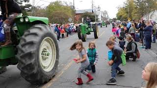 Kiwanis Scarecrows In The Park Tractor Parade [upl. by Allevon424]