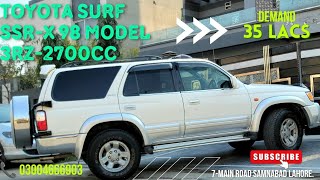 Toyota Hilux Surf SSRX 27 1998 Model  Detailed Review For Sale  03004666903 4x4 Motors [upl. by Corie962]