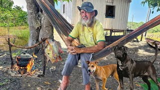 ISOLADO na SELVA SEM ENERGIA VIVENDO COM ANIMAIS EM SUA CASA SOZINHO na FLORESTA AMAZÔNICA [upl. by Woothen543]