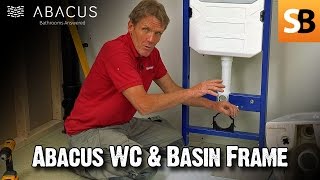 Wall Hung WC Toilet amp Basin  Abacus Frame Installation [upl. by Archibaldo]