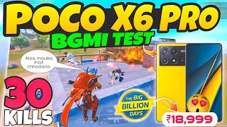 🔥POCO X6 Pro 5g BGMI Test With Fps One Of The Best Gaming Performance Phone [upl. by Doble]