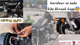 Delhi to haridwar🔱  bike से जल🚰 लाना महँगा पड़ गया🤦🏻‍♂️😱 सोचा नहीं था एसा होगा😰splendor [upl. by Imhsar14]