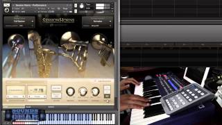 Native Instruments Session Horns review  SoundsAndGear [upl. by Navetse]