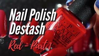 Sorting my red crème nail polish [upl. by Assetnoc]