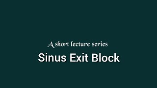 Sinus Exit Block ECG  ECG interpretation made easy Dysrhythmias [upl. by Mettah]