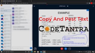 CodeTantra Trick easy to copy and paste in online Class  LPU [upl. by Atteuqahc]