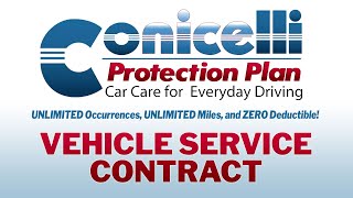 Conicelli Protection Plan VEHICLE SERVICE CONTRACTS [upl. by Anaehs]