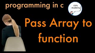 passing array as an argument to function in c tamil  pass array to function in c tamil [upl. by Flora]