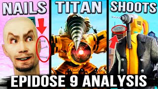 NEW DRILLMAN TITAN  Skibidi Toilet Multiverse Episode 9 All Secrets amp Easter Eggs Analysys Theory [upl. by Ynaffital]