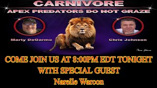 COME JOIN US TONIGHT AT 800 PM EDT  SPECIAL GUEST  quotNarelle Warconquot [upl. by Eadahc]