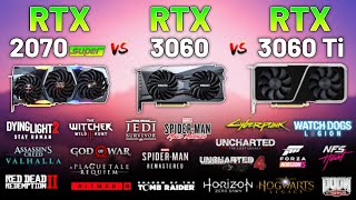 RTX 2070 SUPER vs RTX 3060 vs RTX 3060 Ti in 2023 Test in 20 Games 1440p [upl. by Nylknarf]