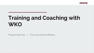 Coaching and Training with WKO5 Part 1 [upl. by Ecirahs]