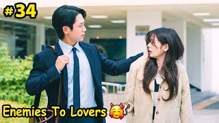 Part34  Childhood Enemies 😈 to Lovers  Love Next Door2024  Korean drama explain In Hindi [upl. by Ruddy]