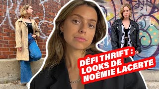 J’ai recréé 3 looks de Noémie Lacerte en friperie à Montréal et voici ce que ça a donné [upl. by Llerryt]