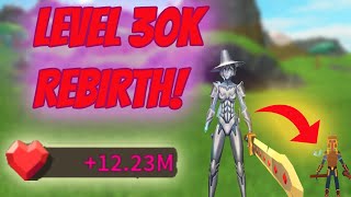 LEVEL 30k REBIRTH  My Biggest Rebirth Yet  ROBLOX GIANT SIMULATOR [upl. by Roarke]