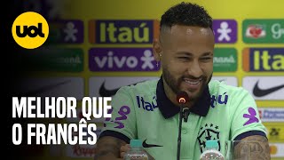 NEYMAR IRONIZA SOBRE CAMPEONATO SAUDITA E ALFINETA TALVEZ SEJA MELHOR QUE O FRANCÊS [upl. by Aikaj586]