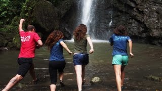 ALS Bucket Challenge Reaches Rainforests of Costa Rica  Epic Jungle Waterfall Dunk [upl. by Ennaehr818]