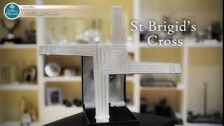 Mullingar Pewter St Brigids Cross  Gifts of Ireland [upl. by Inat558]