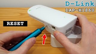 DLink DAPX1860 WiFi 6 extender dual band • Factory reset [upl. by Harol634]