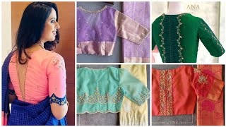 Latest Blouse Designs For Silk Sarees 2024 Silk Saree Blouses 2024 Latest Blouse Designs 2024 [upl. by Flita]