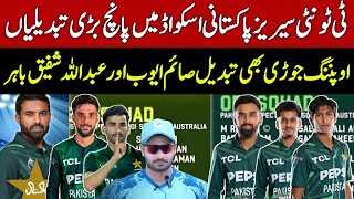 Breaking 6 Big Changes in Pak Squad for T20 Series against Australia  Pak vs Aus T20 Schedule [upl. by Papageno]