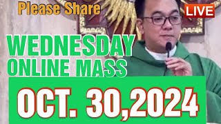 QUIAPO CHURCH LIVE MASS TODAY REV FR DOUGLAS BADONG OCTOBER 302024 [upl. by Amled]