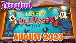 Disneyland Park  August 2023 Walkthrough NEW Halloween Merchandise is Here  Park Updates 4K POV [upl. by Mcwherter]