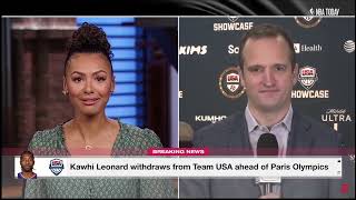 Fuzion Reacts Kawhi Leonard Withdraws from Team USALoad Managament  NBA Today [upl. by Meuser]