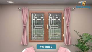 uPVC Casement Window with Grill and Mesh by Koemmerling [upl. by Ebehp]