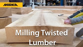 Milling Twisted Lumber  Easy Woodworking [upl. by Caundra]