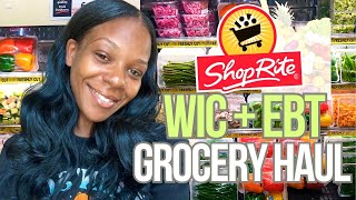 SHOPRITE GROCERY HAUL USING MY WIC BENEFITS AND FOOD STAMPS [upl. by Dzoba]