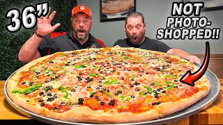 The Biggest Pizza Ive Ever Attempted  Sals 36Inch quotGodfatherquot Pizza Challenge [upl. by Zins]