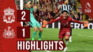 HIGHLIGHTS Liverpool 21 Newcastle Utd  Dramatic lastgasp volley from Carvalho [upl. by Thad]