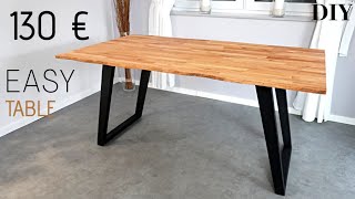 Tisch selber bauen Dining Table DIY Buchentisch Esstisch selber bauenModern Table BuildDesk DIY [upl. by Ycnuahc528]