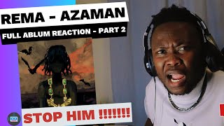 Rema  AZAMAN  Reaction by Zulu Ocean [upl. by Hnad]