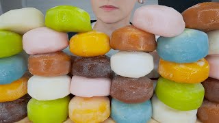 ASMR Mochi Ice Cream Cake Batter Pistachio Chocolate Espresso Salted Caramel Strawberry Mango [upl. by Jarnagin]