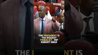 The President is the biggest tribalist  MP Robert Mbui [upl. by Haeli941]