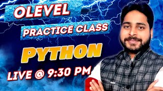 Olevel  Python Practice class  M3R5  Python for BCAMCA  Python by Ashwani Sir  python [upl. by Ditmore49]