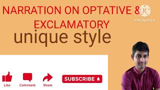 NARRATION ON OPTATIVE AND EXCLAMATORY [upl. by Bohun]