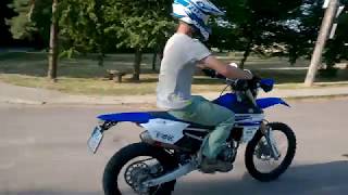 Yamaha WR450F 2016 Akrapovič slipon sound [upl. by Llerred50]