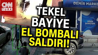 Kağıthanede Korku Dolu Anlar Kamerada Tekel Bayiye El Bombasıyla Saldırdılar Haber [upl. by Estey]