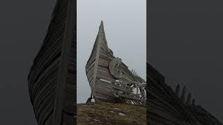 Norway Vardø  Drakkar Leviathan Sculpture [upl. by Ainuj]