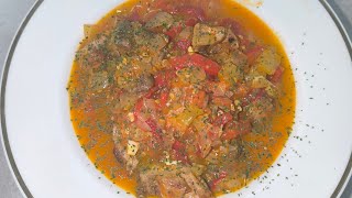 LESKOVAČKA MUĆKALICA  Originalan Recept 🍴🥩🍅🌶️🧅 rucak meso srpskakuhinja cooking [upl. by Delfine]