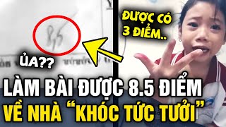 Đi học về bé gái KHÓC TỨC TƯỞI vì bài kiểm tra mẹ hỏi ra thì BẬT NGỬA khi biết lý do  Tin 3 Phút [upl. by Notserc492]