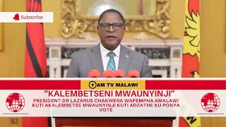 PRESIDENT LAZARUS CHAKWERA WAPEMPHA AMALAWI KUTI AKALEMBETSE MWAUNYINJI KUTI ADZATHE KU PONYA VOTE [upl. by Merrel]