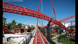 Red Fire Front Seat HD POV  ViaSea Theme Park Istanbul Turkey [upl. by Brey593]