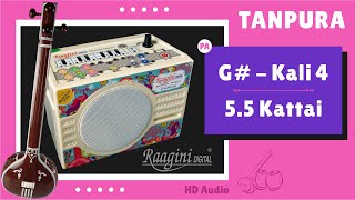 Tanpura G Sharp तानपुरा काली ४ 55 Kattai Shruti Raagini Kali 4 Tambura G Scale 55 Sruti PA SA [upl. by Avlis]